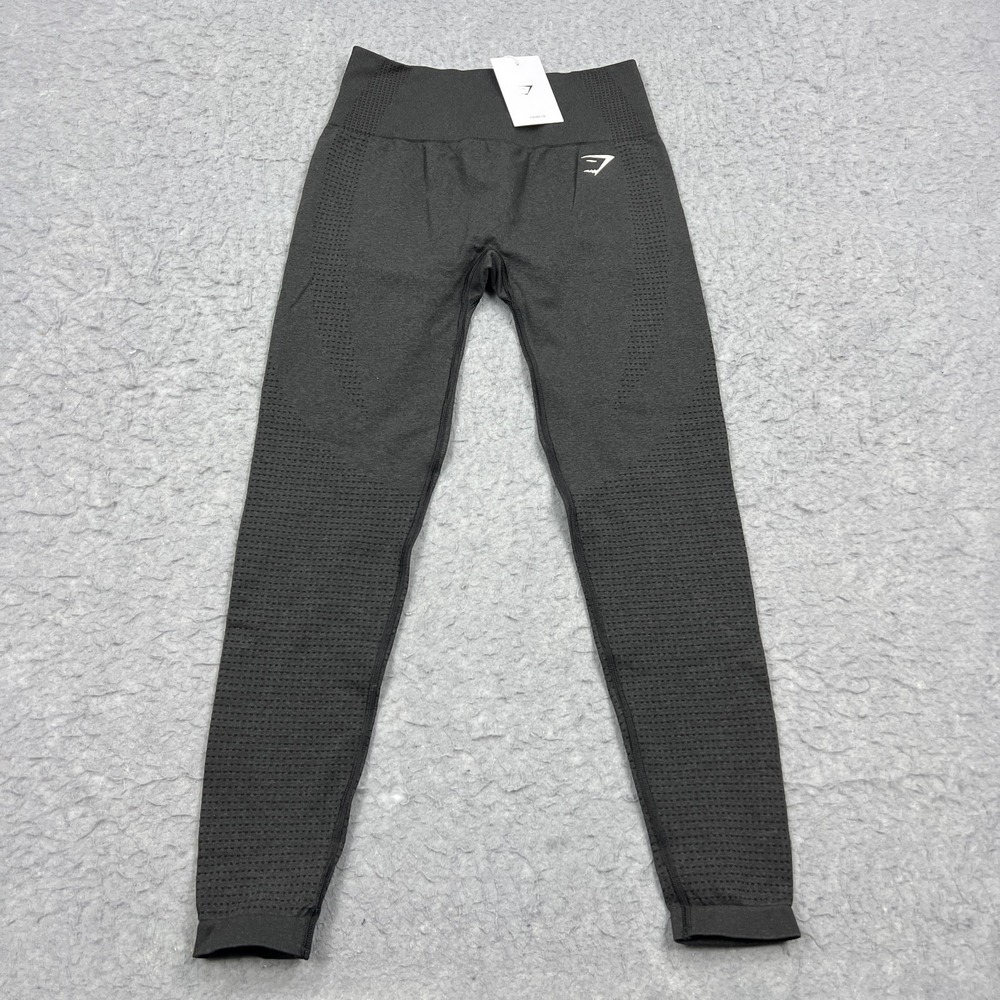 NEW Gymshark Women's Vital Seamless 2.0 Leggings Women's Medium Black Marl B1A2B